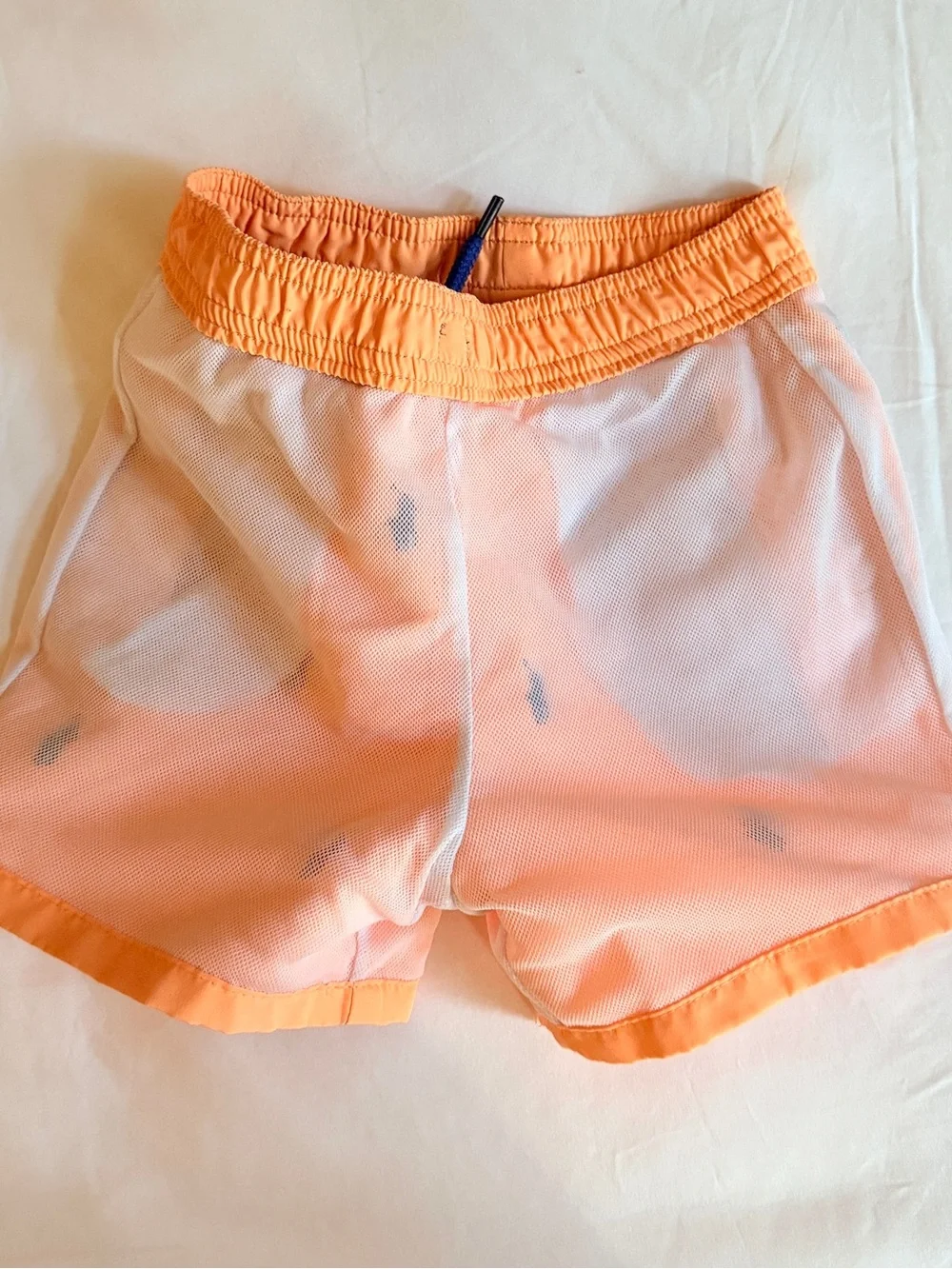 Ralph Lauren Orange Swim Shorts with Navy Polo Embroidery baby 24 months